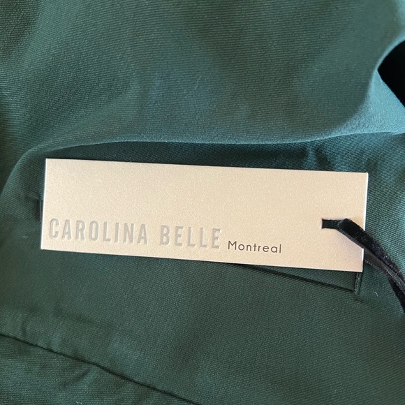 NWT CAROLINA BELLE MONTREAL GREEN PANTS - Picture 7 of 8